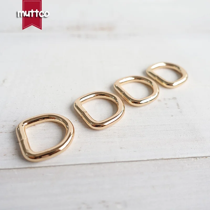20pcs/lot D-shaped buckle Non-Welded Dee Rings 15mm webbing sewing zinc alloy metal crafts D rings plated metal buckle DK-015G