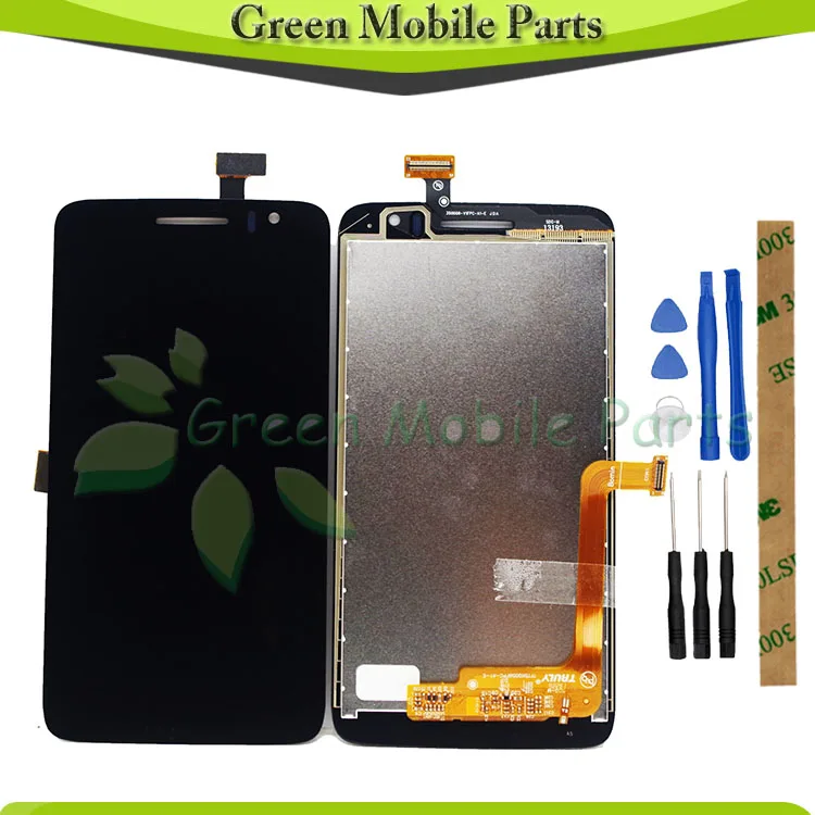 Для Alcatel Работает с любым оператором, OT8008 OT-8008A 8008 W 8008D 8008X8008 ЖК-дисплей Дисплей Сенсорный экран FPC-HX050828A-V1