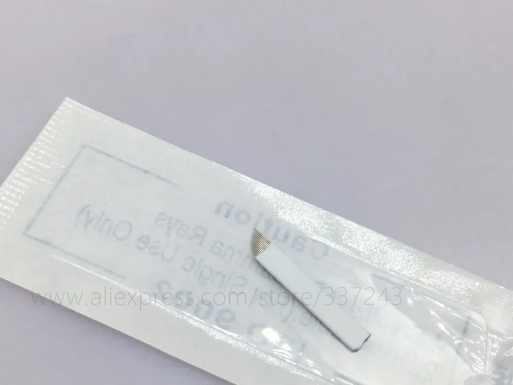 500 шт./пакет иглы для микроблейдинга 14 Pin Mac макияж 3d карандаша перманентного