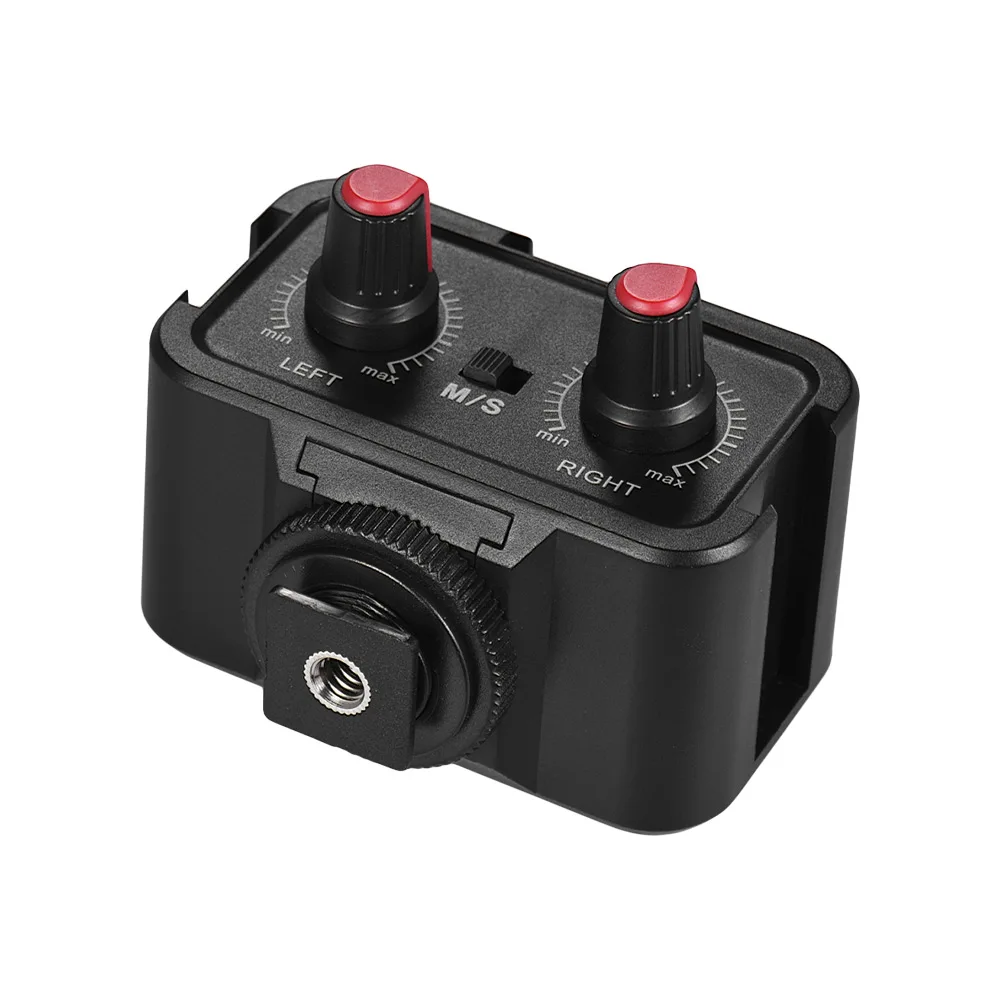 Andoer WS-VS двухканальный микрофон аудио адаптер смесителя 3,5 мм стерео выход для Canon Nikon sony DSLR камеры видеокамеры