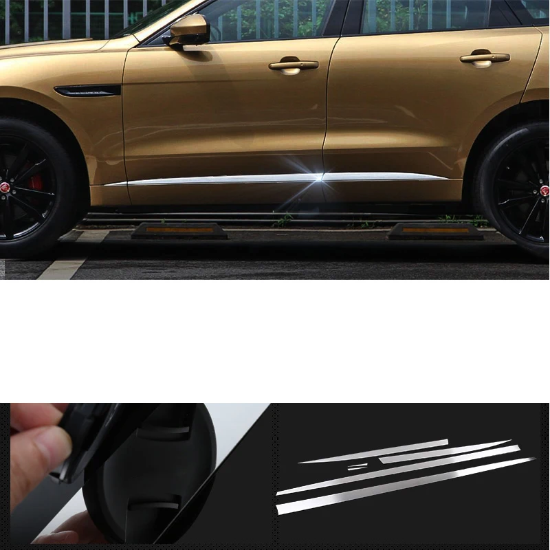 Lsrtw2017 автомобильный молдинги на кузов из алюминиевого сплава для jaguar f-pace