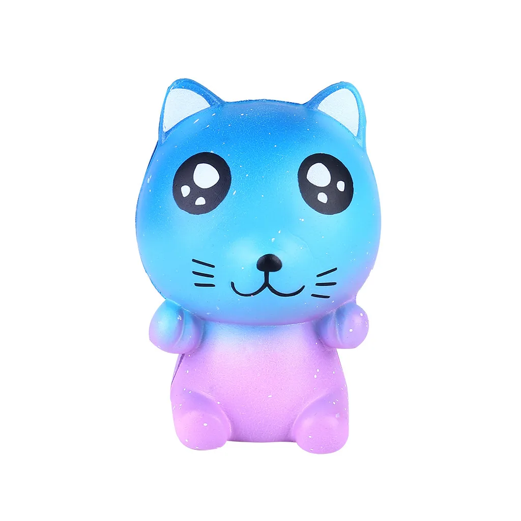 1 шт. мягкая игрушка Kawaii очаровательная игрушка медленно поднимающаяся звездное небо кошка ароматизированные игрушки для снятия стресса подарки успокаивающий, для сжимания игрушки для детей C614