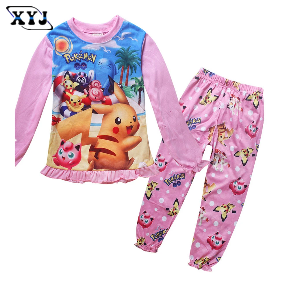 16 Pokemon Go Pijamas Traje Para Ninas Bebe Ninos Ninas Pijama Set Pijama Ropa De Dormir Ropa Homewear Traje 3 10y Pajama Sets Sleepwear For Babiessleepwear For Girl Aliexpress