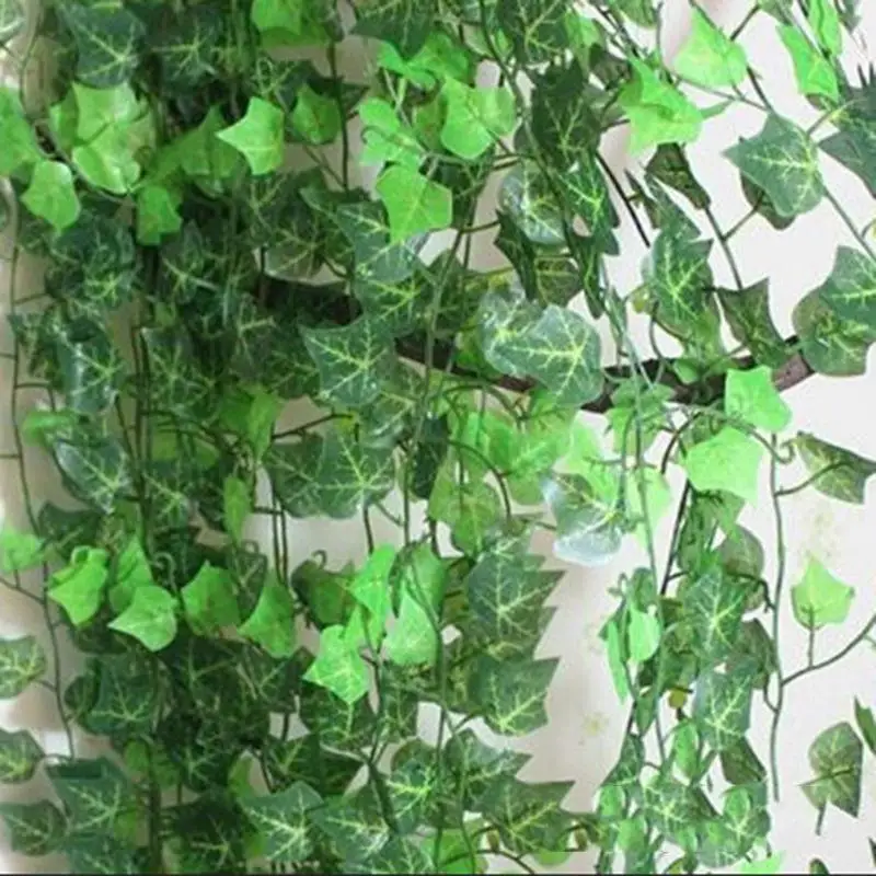 2,5 м искусственные листья растения-гирлянды искусственная Виноградная лоза листва цветочный Декор для дома пластик искусственный цветок ротанга Evergreen Cirrus