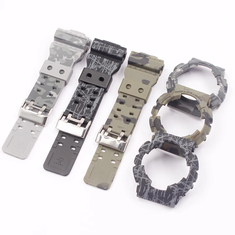 Аксессуары для часов Casio GSHOCK GLS GD GA110 GA100 GD120 Камуфляжный, силиконовый чехол с ремешком