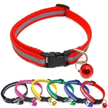 Nylon Reflective Pet Dog Collar For Small Dogs Cat Puppy Necklace With Bell For Chihuahua Necklace Pet Products Arnes Perro Nylon Reflective Pet Dog Collar For Small Dogs Cat Puppy Necklace With Bell For Chihuahua Necklace Pet Products Arnes Perro