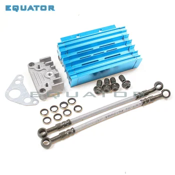 

motorcyel parts CNC Aluminum Alloy Oil Cooler Radiator set for 110cc Dirt bike Pit bike monkey bike DAX pocket bike ATV