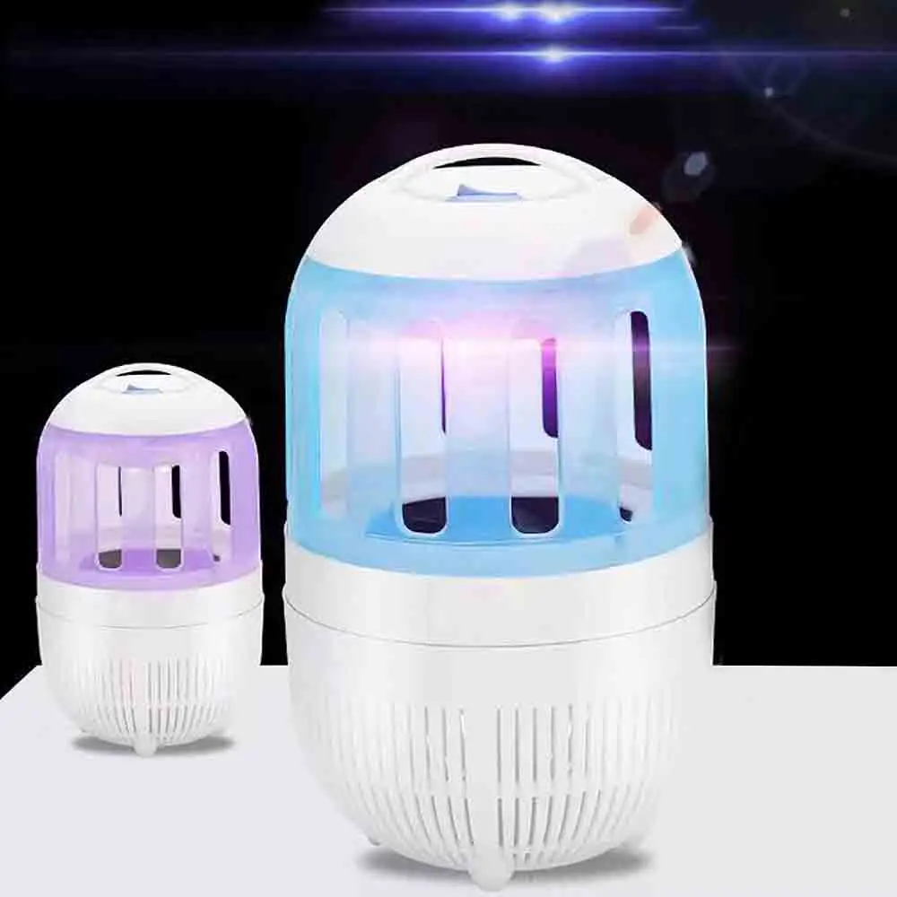 Электрическая ловушка для летающих насекомых моли Летающая лампа USB Led ночник Жук инсектицидная лампа Черная убивающая «электронная мухобойка» Анти Москитная
