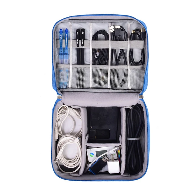 Travel accessories cable bag portable digital usb finishing gadget organizer charger wires mskeup pouch kit zipper case storage