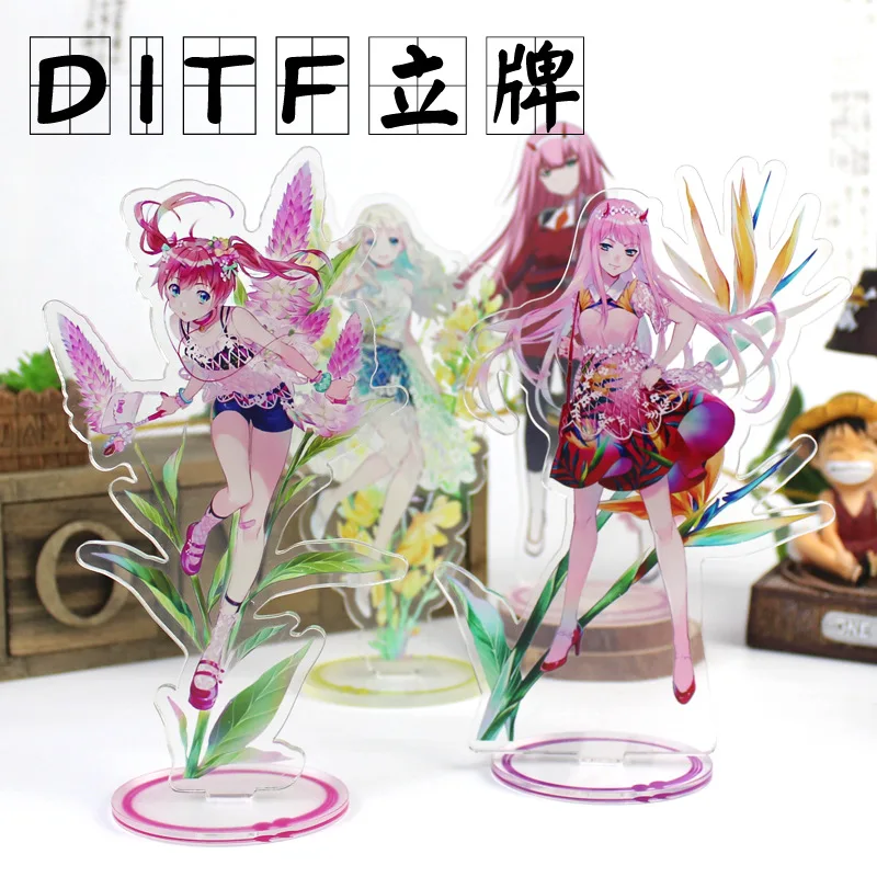

16.5cm Anime DARLING in the FRANXX DitF Acrylic Stand Figure Model Jewelry Transparent Collection Charm Souvenir Accessories