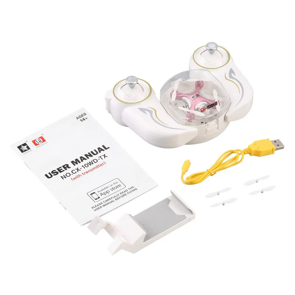 

CX-10WD Mini Drone Aerial Drone With Wifi FPV Camera Can Phone Control Mode Set High Mode RC Quadcopter RC Toys
