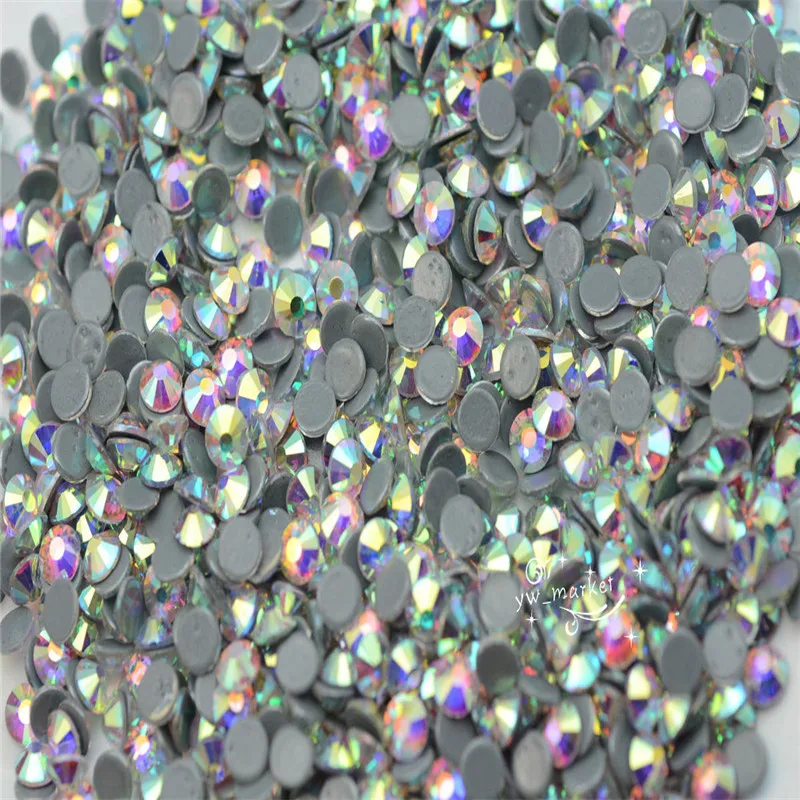 Высокое качество Австрия DMC исправление кристалл AB Стразы с плоской задней частью Стразы ss10/ss16/ss20/ss30