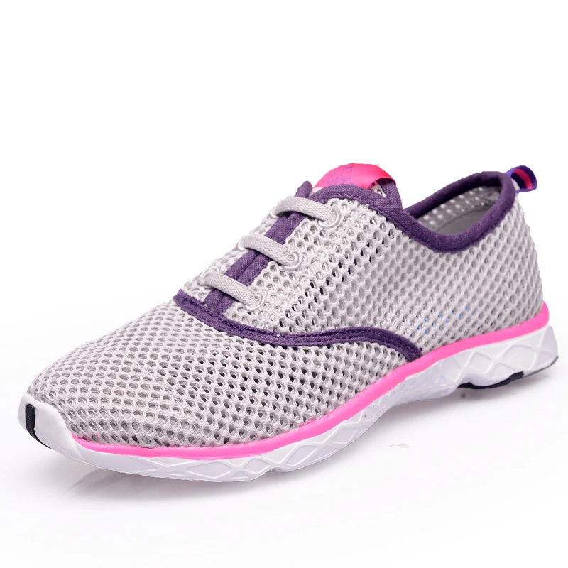 Женская дышащая обувь для бега большие размеры 36 47 сезон лето 2017 года пляжная