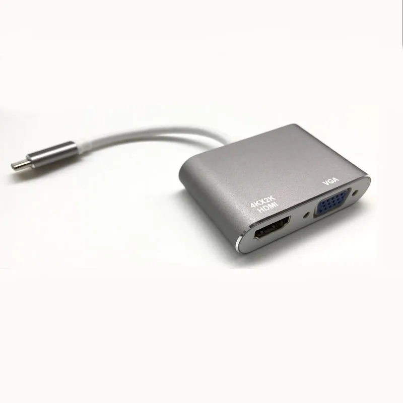 USB C к HDMI 4K 30 Hz VGA адаптер USB 3,1 type C USB-C к VGA HDMI видео конвертеры адаптер для нового Macbook Pro/Chromebook Pix