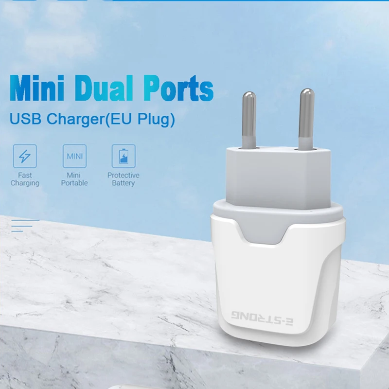 AIXXCO 2.4A LED الاتحاد الأوروبي 2 ميناء شاحن يو اس بي المحمول شاحن USB للهاتف سريع شحن جدار شاحن آيفون x سامسونج 9 s Xiaomi AIXXCO 2.4A LED الاتحاد الأوروبي 2 ميناء شاحن يو اس بي المحمول شاحن USB للهاتف سريع شحن جدار شاحن آيفون x سامسونج 9 s Xiaomi