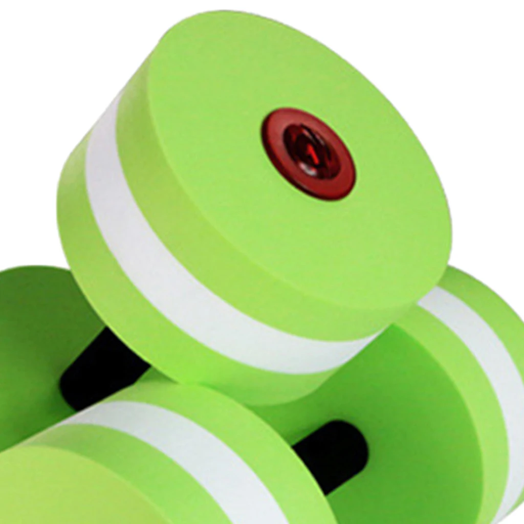 2Pcs EVA Aquatic Exercise Dumbbells Set Weights for Water Aerobics Fitness Pool Body Buliding Exercise - Water Dumbbell