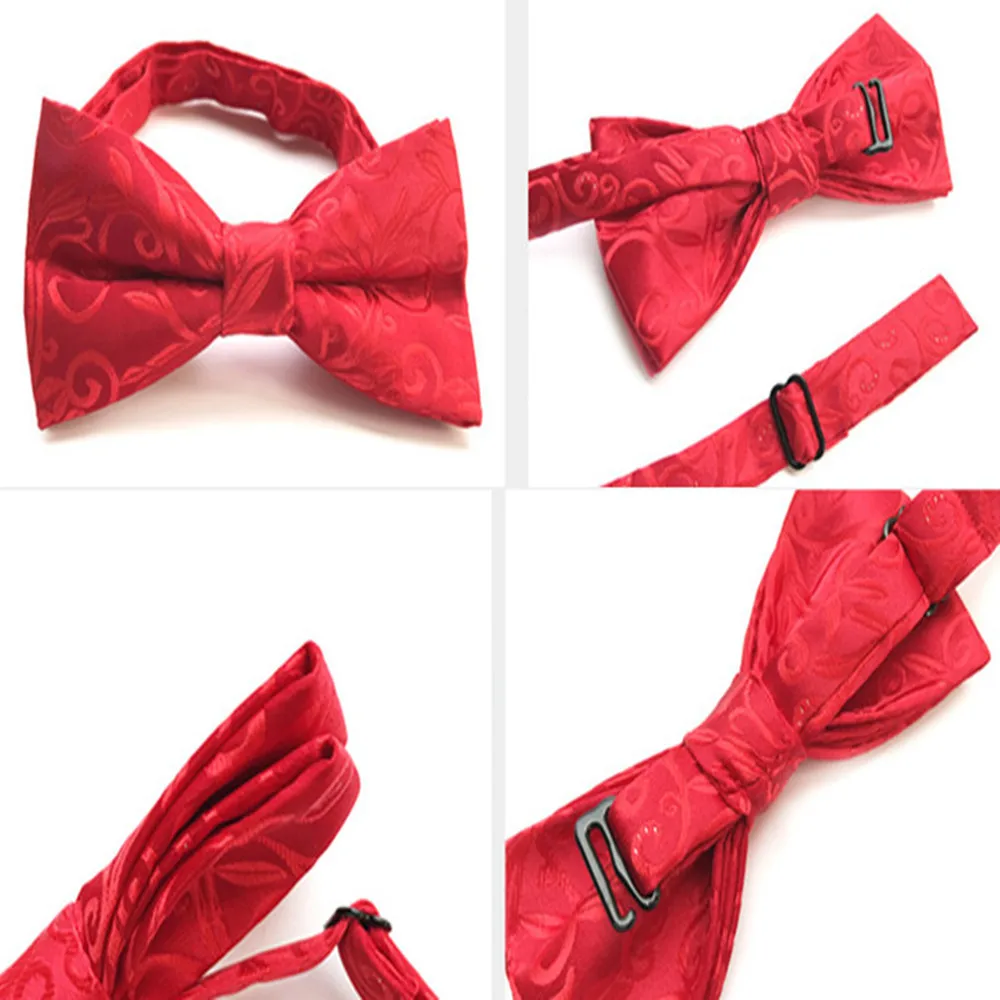 CityRaider Пейсли Цветочный принт шелковые галстуки-бабочки для Для мужчин покер точка Для мужчин бабочкой Хлопок Pajarita коричневый красный VIP ссылка A080