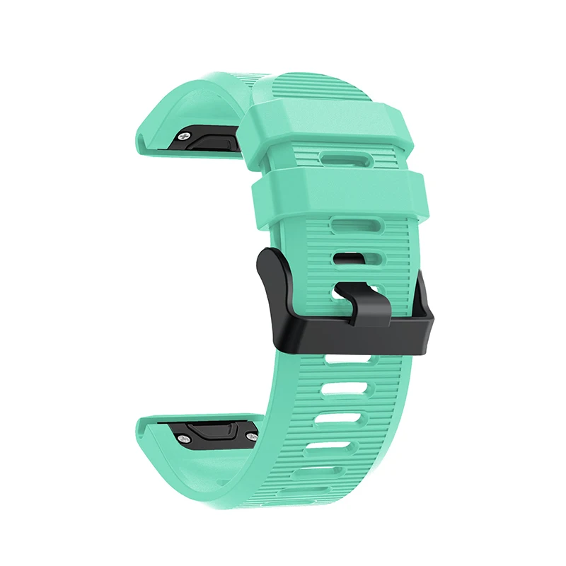 26 22 20 мм ремешок для garmin fenix 5 5X 5S Plus 3 3HR часы Quick fit Силиконовый Easyfit наручные часы ремешок для garmin fenix 5x5 5S - Цвет: Mint green