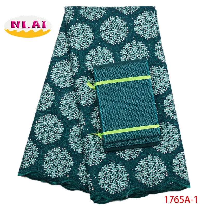 

African Lace Fabric 2018 High Quality Red Aso Oke Swiss Lace Embroidered Lace Trim Nigerian Lace Fabrics For Wedding NA1765A-1