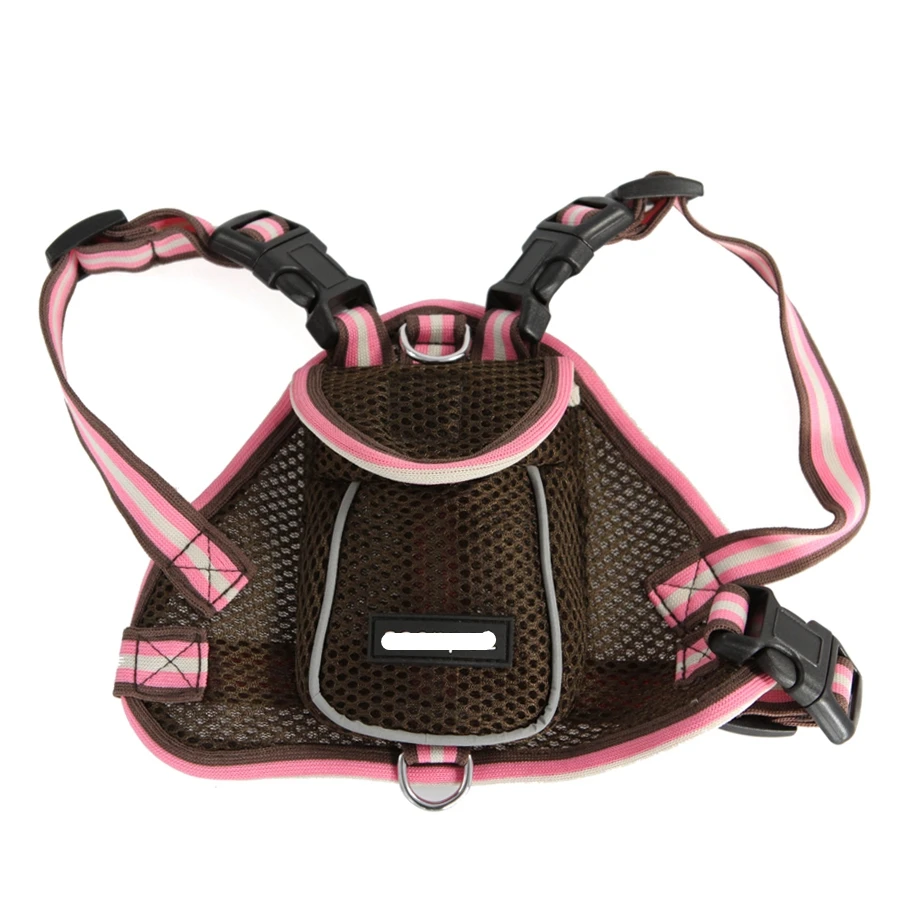 Fashion Sports Pet Dog Backpack Luxury Mesh Pink Coffee Puppies Small Animals School Bag With Leash Set For Chihuahua Yorkshire