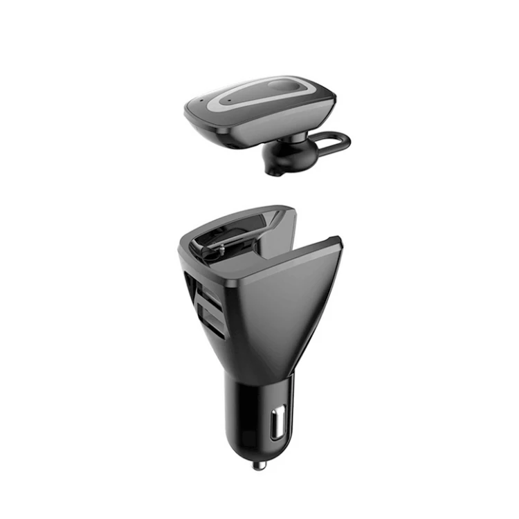 3 in 1 headsets car dash cam 1080p car camera recorder with car charger for mobile phone, Car dvr camera - Название цвета: Wireless earphone