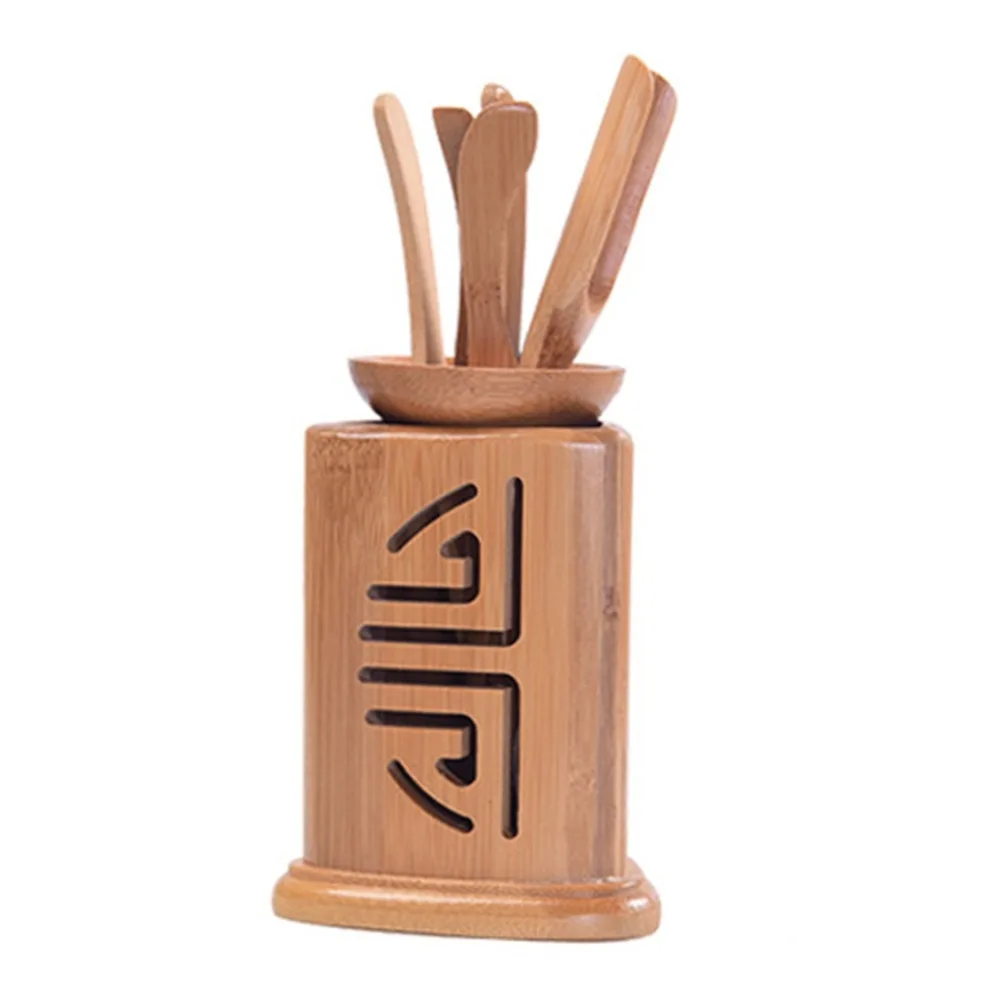 Tea Ceremony Six Gentlemen Machining Custom Made Bamboo Product Tea Ceremony Tool Set