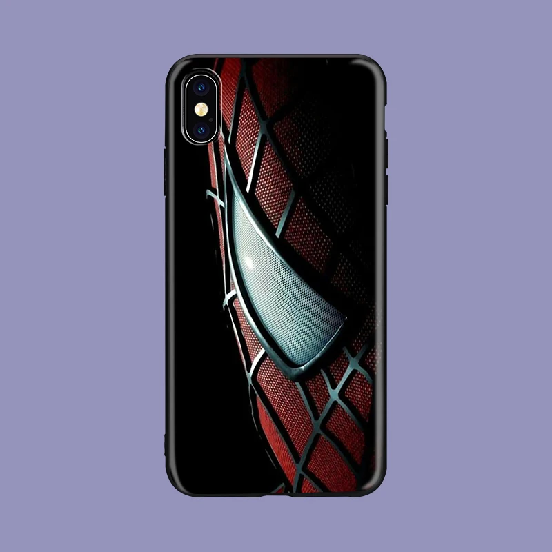 Marvel Супергерои Человек-паук вдали от дома логотип мягкий Чехол для телефона из ТПУ для iPhone 8 7 6 6S Plus X 5 5S SE XS XR max 6plus