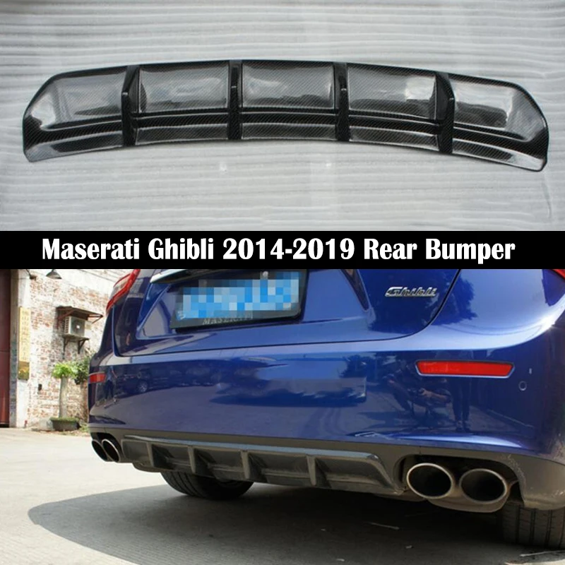 Для Maserati Ghibli 2014 2015 2016 2017 2018 2019 задний бампер диффузор бамперы защита для губ из