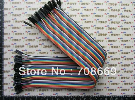 10 шт./лот x40pin Женский Dupont Провода кабельной линии 1 P-1 P контактный разъем 30 см