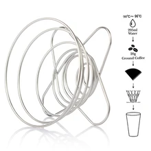 Фильтр для кофе из нержавеющей стали Забавный кофейник с воронкой безбумажный Перманентный залейте кофе для повторного использования кофе фильтры