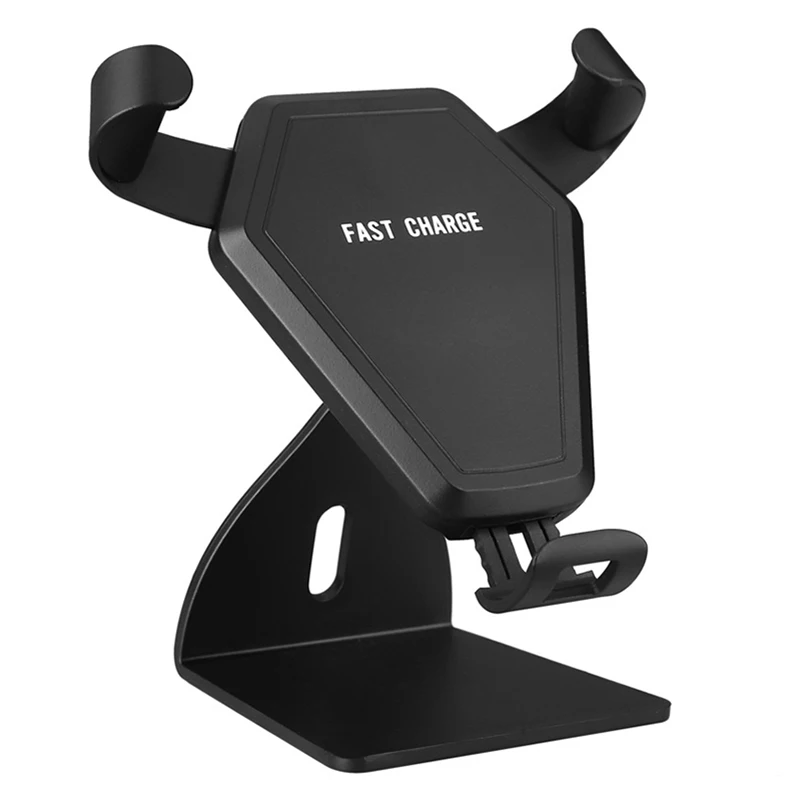  Car Mount Qi Wireless Charger Fast Charging Pad Car Holder Stand For iPhone X 8 Plus Samsung Galaxy