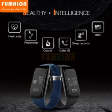 Новый черный H3 Bluetooth 4.0 умный Браслет Шагомер сердечного ритма спальный Мониторы браслет touch SmartWatch SmartBand