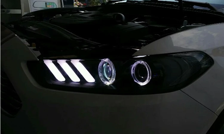 VLAND Автомобильная фара для Fusion головной светильник для Mondeo светодиодный головной светильник с DRL H7 Xenon Lens Plug And Play дизайн