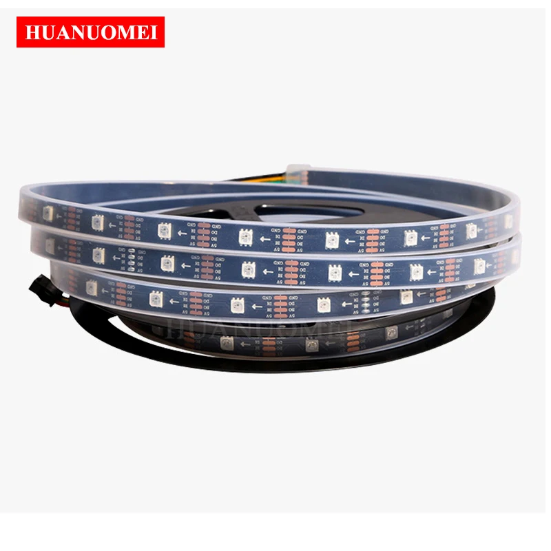 5 м 30 светодиодный s/M WS2813 RGB Светодиодная лента 5050 SMD цифровой умный светильник Ambi ТВ гибкая лента пиксельный светильник 5В белый/черный PCB IP20/IP65/IP67