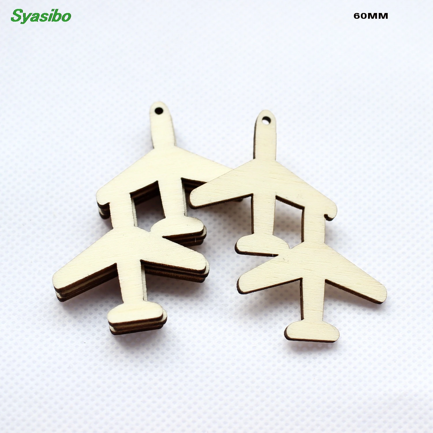 

(20pcs/lot) 60mm Natural Blank Wooden Plane Earrings Party Oraments Rustic Wood Keychains Tags Supplies Craft 2.4"-CT1552