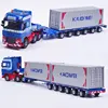 Alloy Diecast 1:50 Low Bed Transporter Container /Reach Stacker /Front Trolley Truck Rubber Tire Vehicles Model Kids Gift Toys ► Photo 2/6