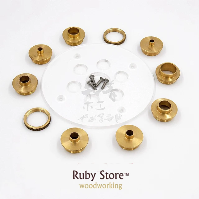 Buy Set of Round Base Plate + 10PCS Brass Router