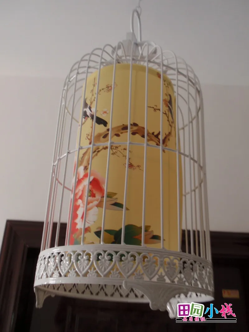 Китайский стиль железа клетка фонарь подвесные светильники творческая гостиная ресторан спальня одежда на выход подвесные светильники ZS111