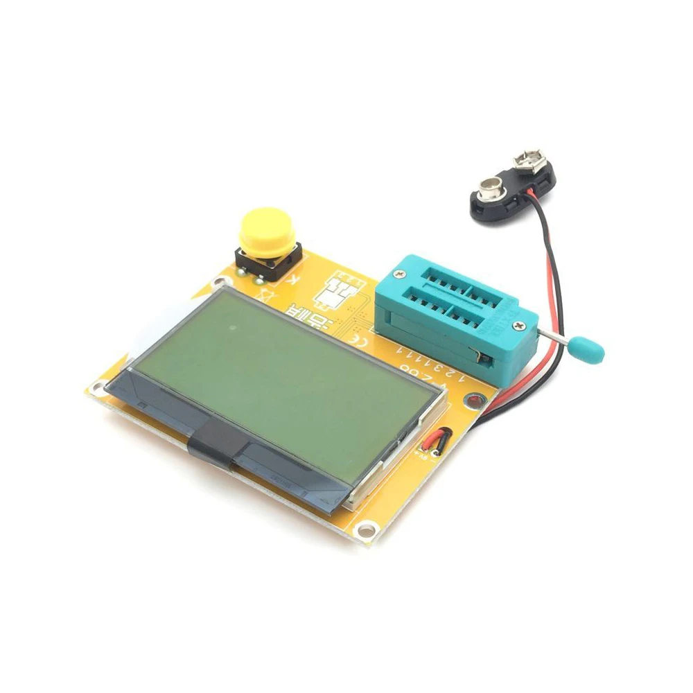 

ESR-T4 Mega328 Digital Transistor Tester Diode Triode Capacitance ESR Meter MOS/PNP/NPN LCR 12864 LCD screen