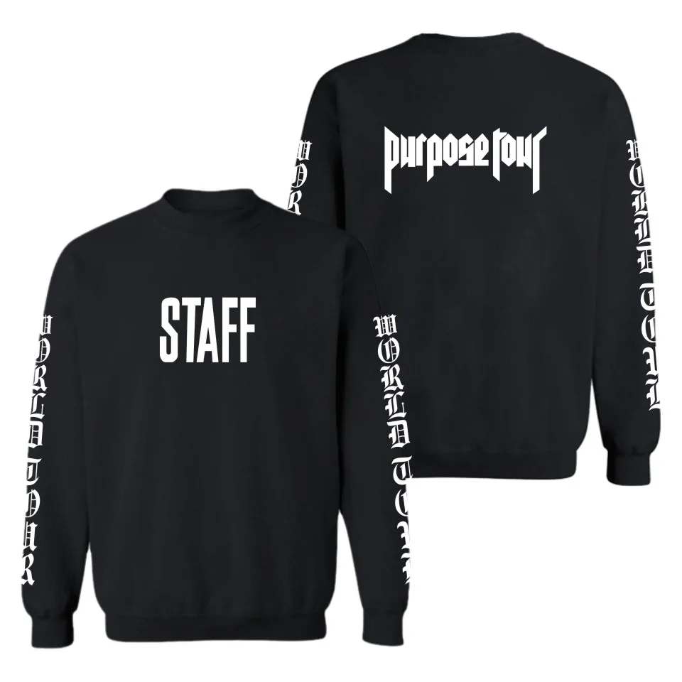 Justin Bieber Purpose Tour Capless Winter Hoodies Men Casual Fashion White Sweatshirt Men Hip Hop Funny Clothes High Quality 4XL
