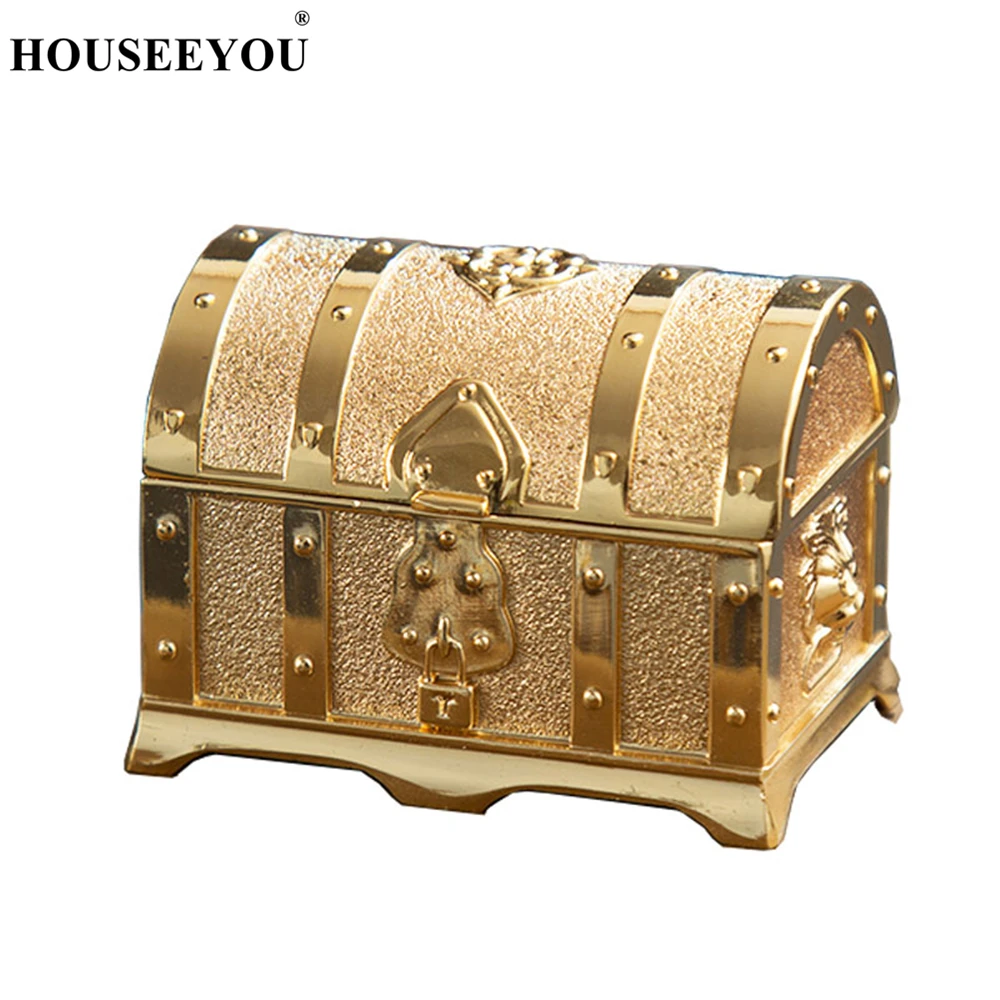 Европейские металлические поделки маленькая коробка для ювелирных изделий ящик