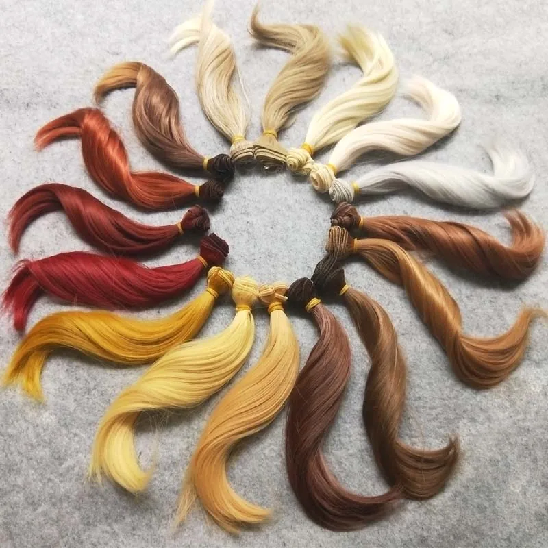 10PCS/LOT New BJD Wig Hair Curly DIY Doll Hair 15CM