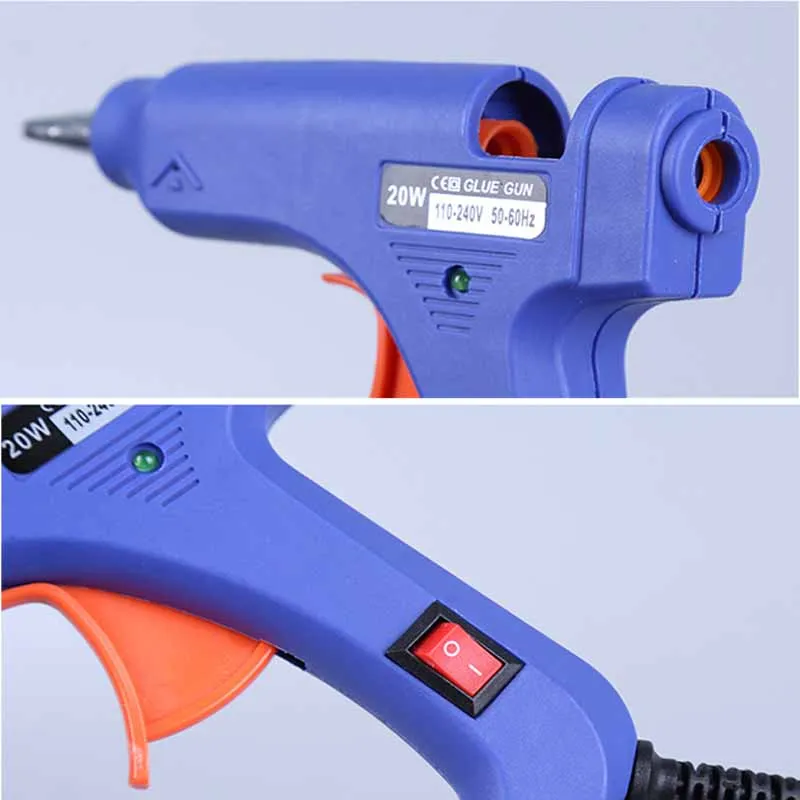 Hot melt glue gun 7mm Glue Stick Craft glues 20W 110~240V EU Plug Glue gun mini DIY repair power tool Professional Heat Glue gun (1)