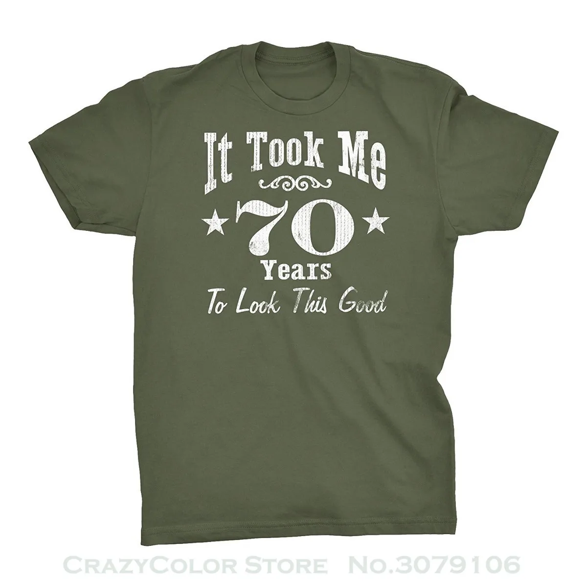 Модные мужские футболки, для этого мне потребовалось 70 лет! -70th на день рождения Подарочная футболка странные вещи дизайн футболка