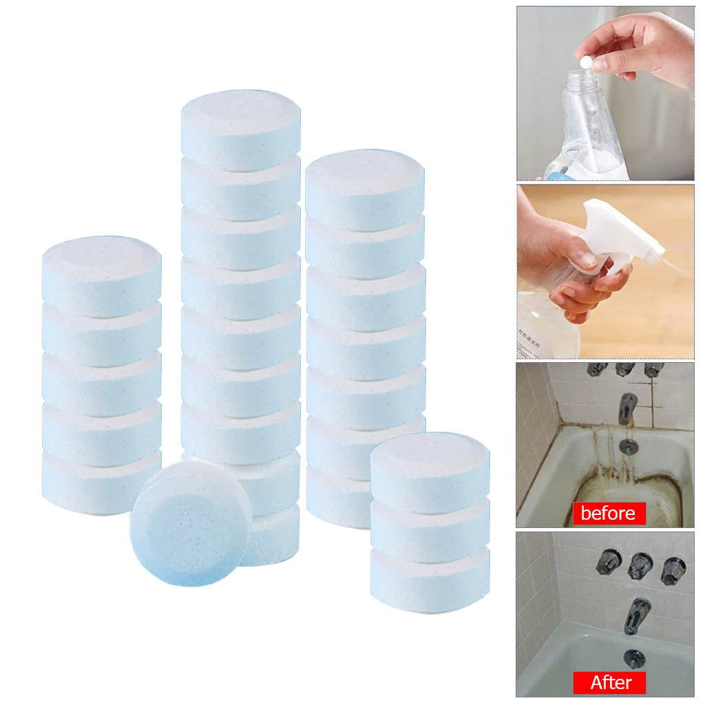 

30/50 PCS Washing Machine Effervescent Tub Cleaner Concentrate Home Cleaning Toilet Tablets Clean Spot leather repair cream