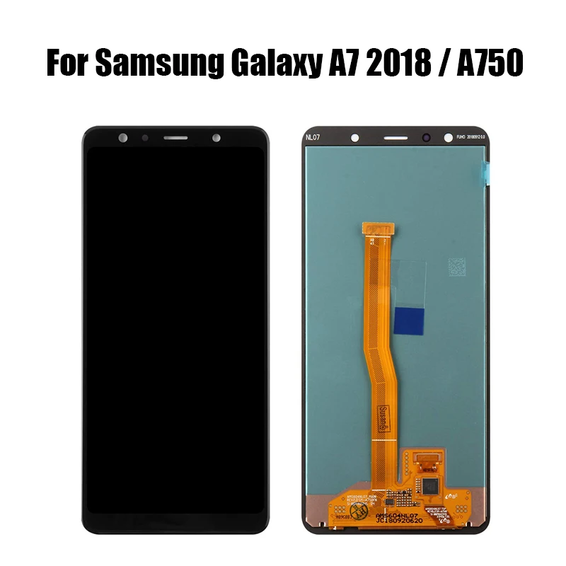 Супер AMOLED ЖК-дисплей для samsung Galaxy A7 A750 ЖК-дисплей сенсорный экран в сборе запасная часть для A750 SM-A750F A750F