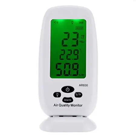AR830 цифровой PM2.5 детектор качество воздуха Температура монитора измеритель влажности термометр гигрометр AC100-240V
