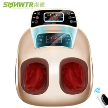 4D Shiatsu Electric Foot Massager machine Device With Air Compression Infrared Heating Automat Electric Vibrator for Health Care