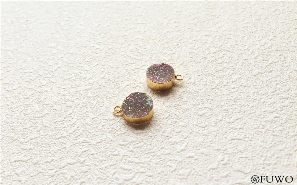 Aura Druzy Pendant 12
