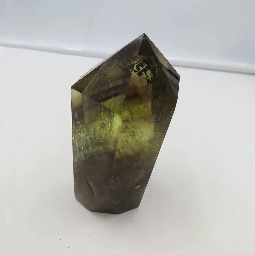 Фантастика! 273 г натуральный цитрин кварцевый кристалл палочка горные слои